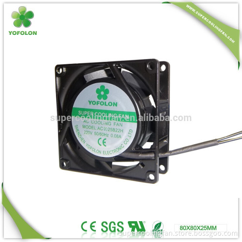 220V ac axial flow fans 80x80x25mm for welding machine cooling